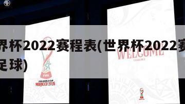 世界杯2022赛程表(世界杯2022赛程表足球)