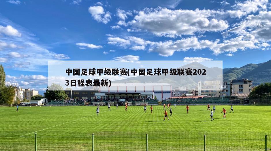 中国足球甲级联赛(中国足球甲级联赛2023日程表最新)